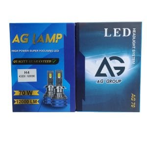 هدلایت سه رنگ AG GROUP پایه H4 مدل AG70